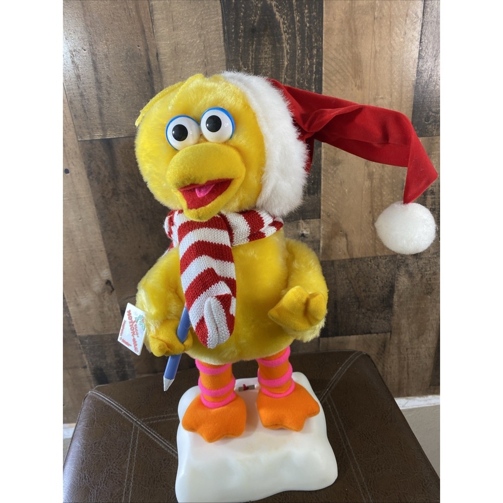 Sesame Street Big Bird Telco Motionette Animated Christmas‎ Display WORKS 1998